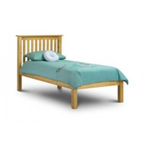 Barcelona Bed High Foot End Pine 90cm Antique Finish