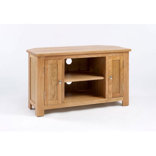 Lansdown Oak Corner TV/Video Unit