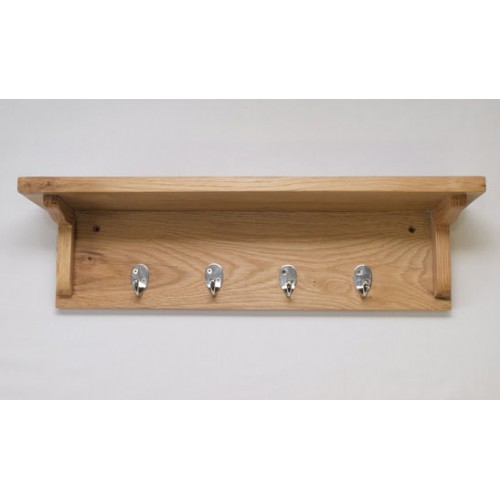 Lansdown Oak Wall Mounted Coat Rack