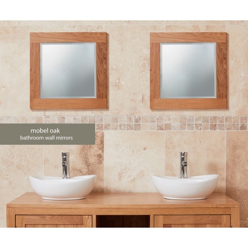 Bathroom Collection Solid Oak Mirror (Small)