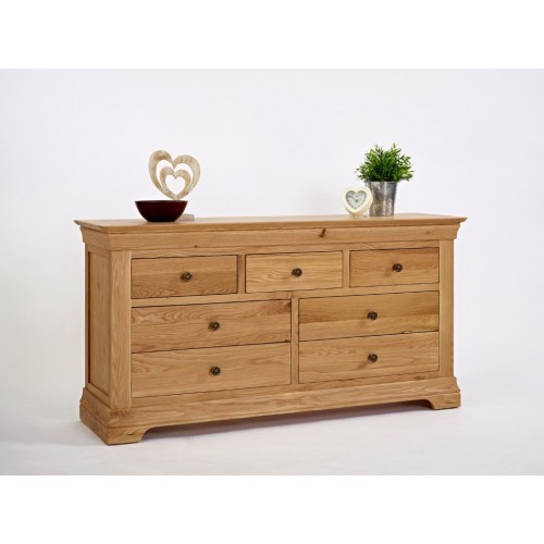 Normandy Oak 3 Over 4 Drawer Chest