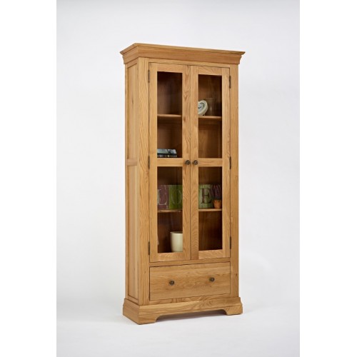 Normandy Oak Display Cabinet
