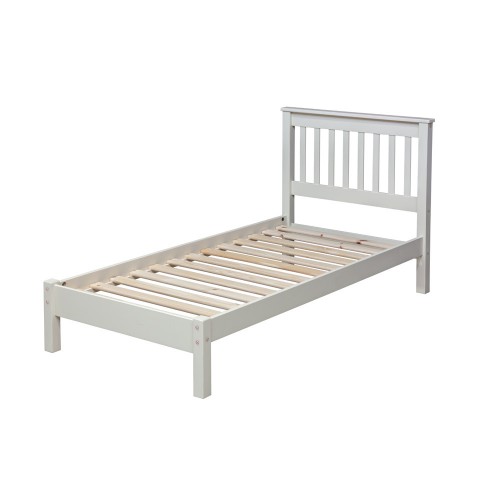 3'0" Slatted Lowend Bedstead Quebec Cream Painted 