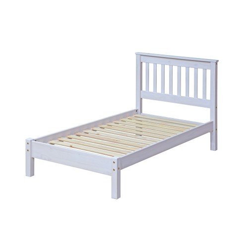 3'0" Slatted Lowend Bedsteadcorona White Washed