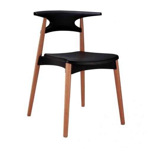 Aspen Plastic Chair 4, Black 