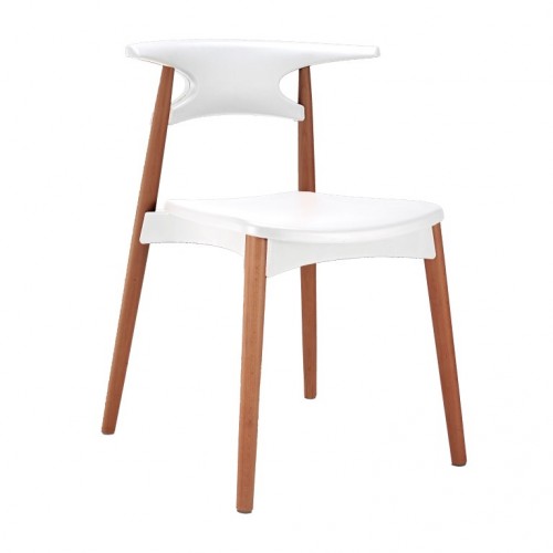 Aspen Plastic Chair 4, White 