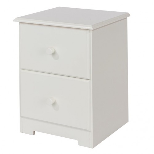 2 Drawer Petite Bedside Cabinet  Banff Warm White Painted