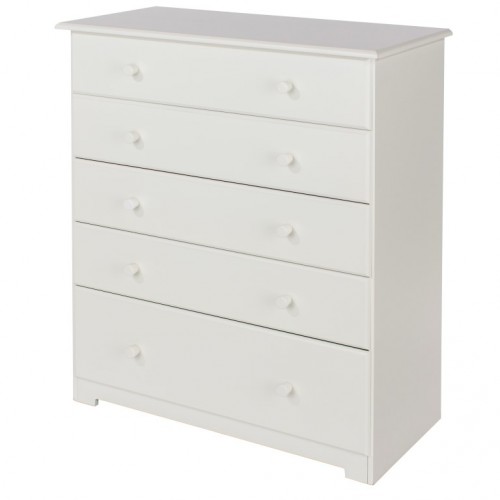 5 Drawer Chest Banff Warm White Painted