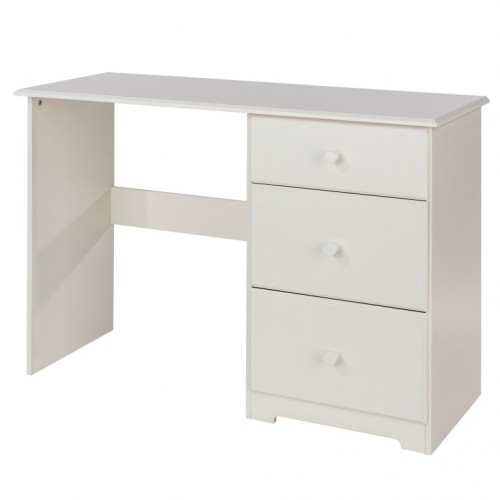 Single Pedestal Dressing Table  Banff Warm White Painted