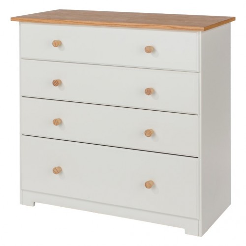 4 Drawer Chest  Colorado Warm White Painted