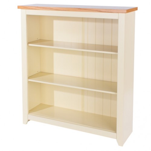 Low Bookcase Jamestown Oak Cream Painted 