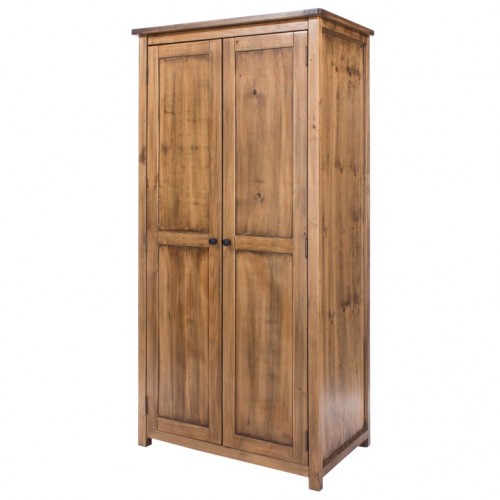 2 door wardrobe denver handcrafted aged effect