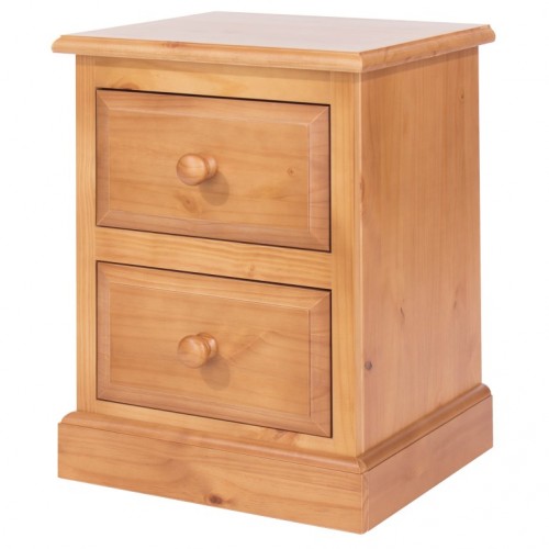 2 drawer bedside cabinet Edwardian pine