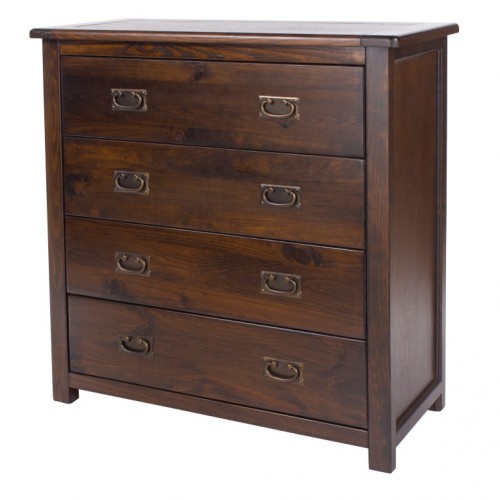 4 drawer chest boston handcrafted dark