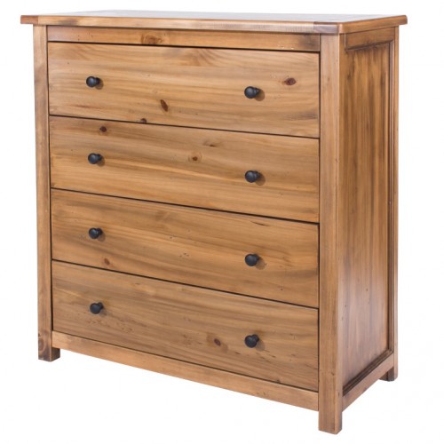 4 drawer chest denver handcrafted aged effect