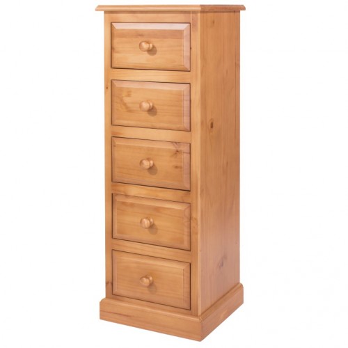 5 drawer narrow chest Edwardian pine