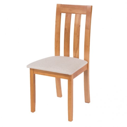 chair with cream fabric seat pad hamilton classic style