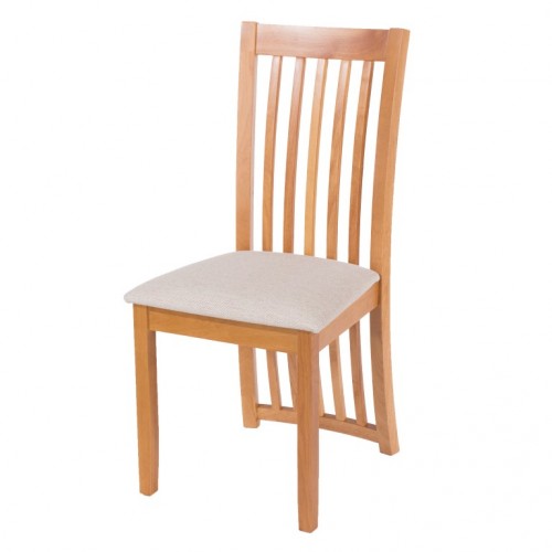 chair with cream fabric seat pad hamilton classic style