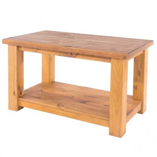 coffee table with shelf farmhouse pine rough