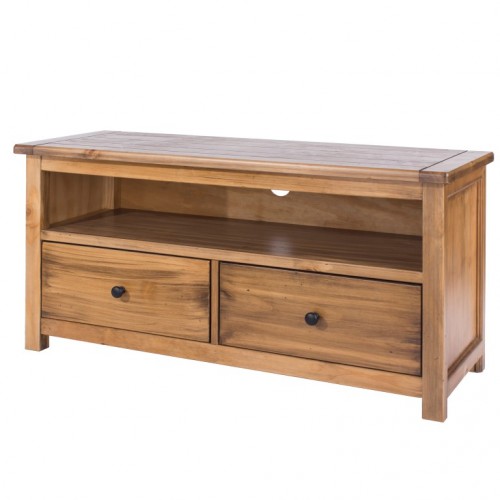 flat screen TV unit  denver handcrafted aged effect