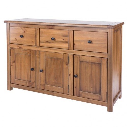 medium sideboard 3 door, 3 drawer   denver handcrafted aged effect