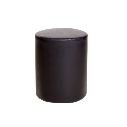 round stool in brown faux leather hamilton classic style