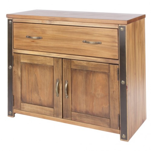 petite 1dr, 2dr sideboard  forge aged metal effect