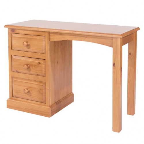 single pedestal dressing table Edwardian pine