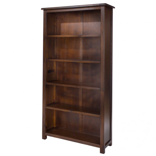 tall bookcase  boston handcrafted dark