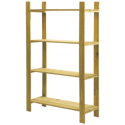 4 shelf slatted storage unit  Home Ideas shelving and storage natural wood