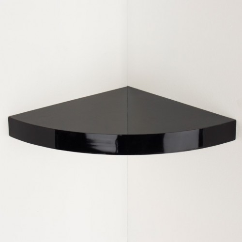 Hudson corner box shelf kit  gloss black   