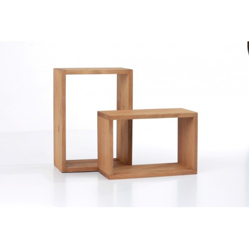 set of 2 rectangular wall cubes Home Ideas corona floating shelf kits antique