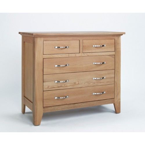 Sherwood Oak 2 Over 3 Drawer Chest