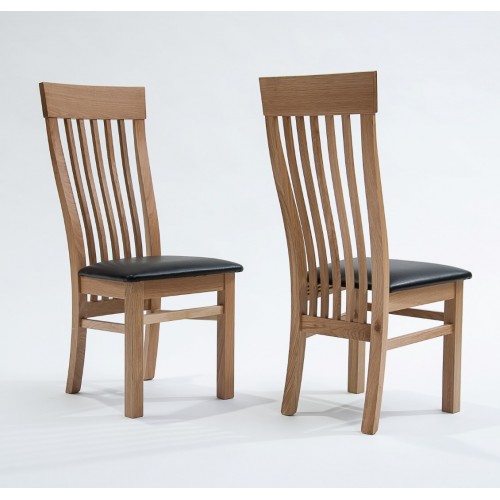 Sherwood Oak Dining Chair With Brown Seat
