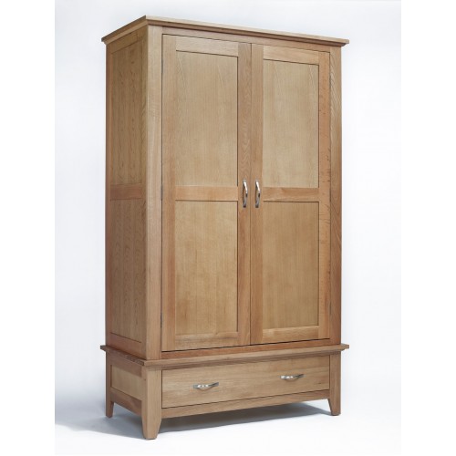 Sherwood Oak Double Wardrobe 1 Drawer