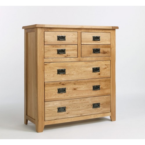 Westbury Oak 4 Over 3 Drawer Chest