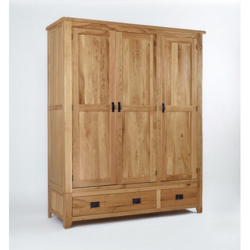 Westbury Oak Triple Wardrobe