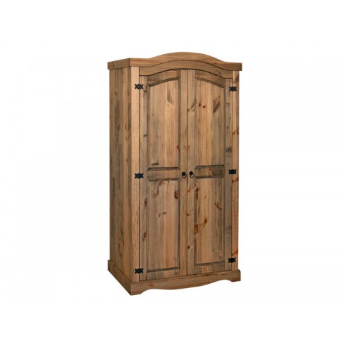 2 door wardrobe corona premium waxed pine