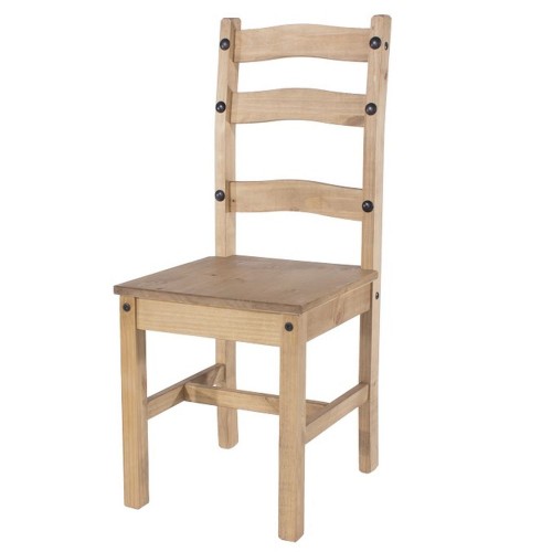 corona waxed solid pine chair 