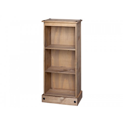 low bookcase corona premium waxed pine