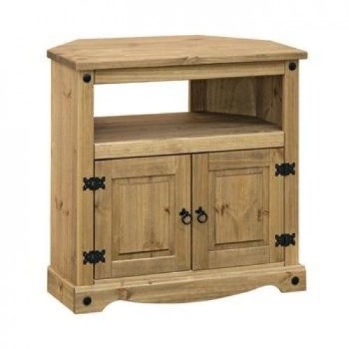 corner TV unit corona premium waxed pine