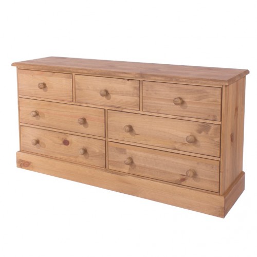 3+4 drawer large chest cotswold waxed pine