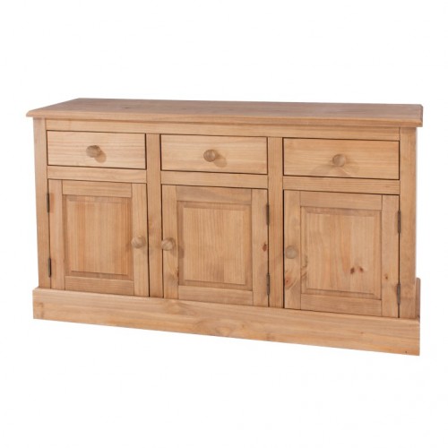 3 door, 3 drawer sideboard cotswold waxed pine