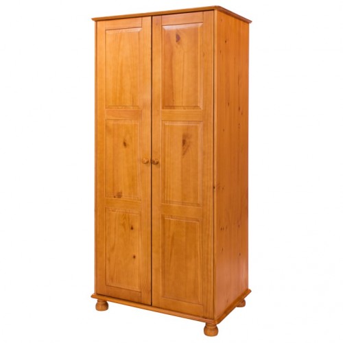 2 door full hanging wardrobe antique pine