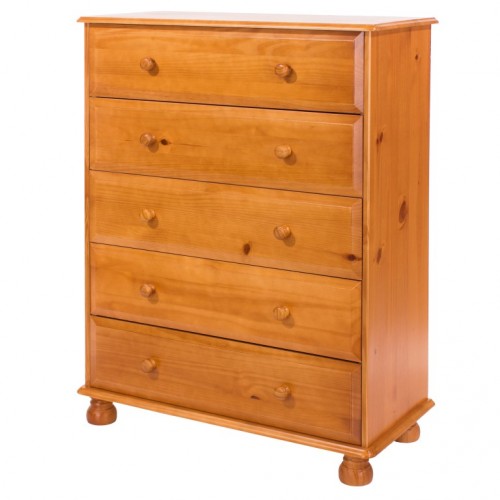 5 drawer chest antique pine