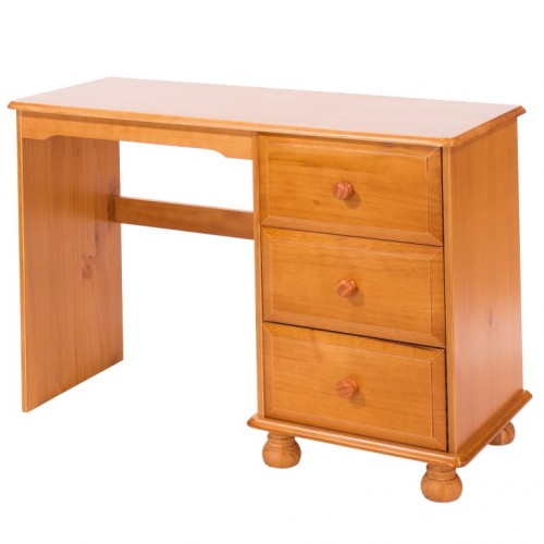 single pedestal dressing table antique pine