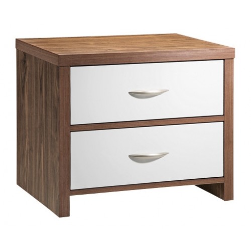 MILAN 2 DRWR BEDSIDE CABINET