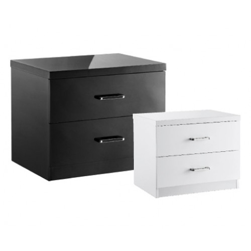 NOVELLO 2 DRAWER BEDSIDE CHEST