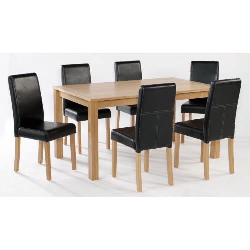 OAKRIDGE LARGE TABLE & 4 CHAIRS (SET)