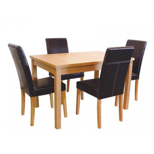 OAKRIDGE MEDIUM TABLE & 4 CHAIRS (SET)